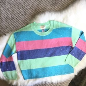 NEW BEACH RIOT Striped Crop Sweater - Sz XS